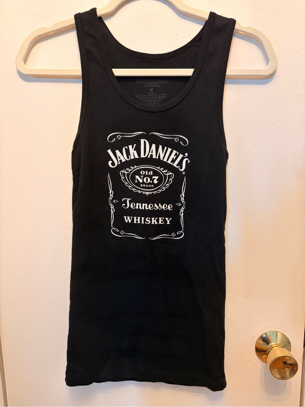 Jack Daniel's Black Tank with White Logo Graphic